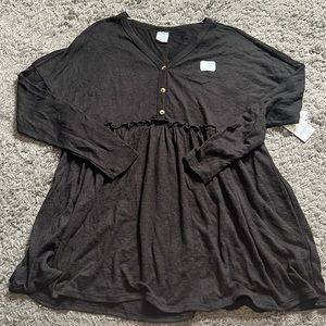 Black Maternity Shirt
